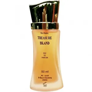 Red Rubin Treasure Island perfume bottle