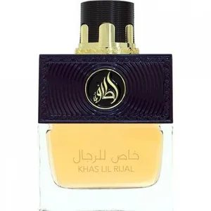 Lattafa Khas Lil Rijal Black Edition perfume bottle