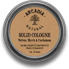 Arcadia Natural Vetiver, Myrrh & Cardamom perfume bottle