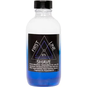 First Line Shave Blue Label parfüm şişesi