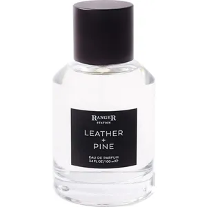 Ranger Station Leather + Pine perfume bottle