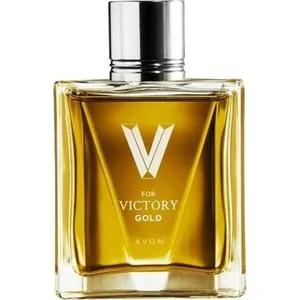 Avon V for Victory Gold parfüm şişesi