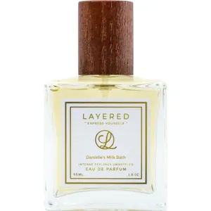 Layered Danielle's Milk Bath perfume bottle
