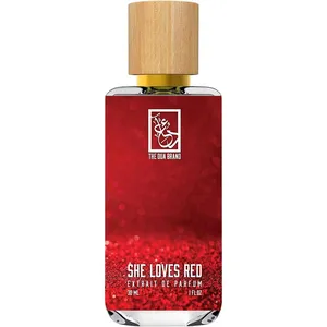 The Dua Brand She Loves Red perfume bottle