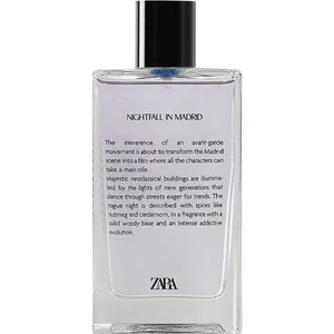 Zara Nightfall in Madrid perfume bottle