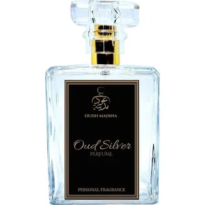 Oudh Madina Oud Silver perfume bottle