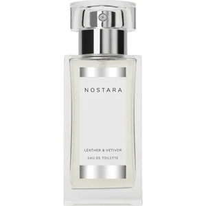 Nostara Leather & Vetiver perfume bottle