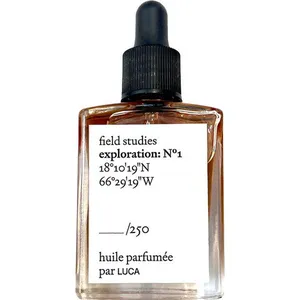 LUCA Field Studies - Exploration: N°1 18°10’19”N 66°29’19”W perfume bottle