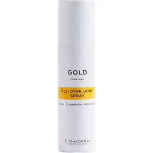 Zara Man Gold All-Over Body Spray (Eau de Cologne) perfume bottle