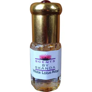 Scents by Skanda White Lotus Attar perfume bottle