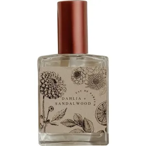 Kozy Dahlia + Sandalwood perfume bottle