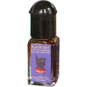Velvet & Sweet Pea's Purrfumery Black Cat perfume bottle