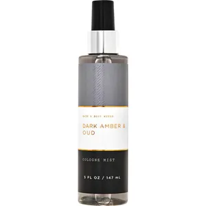Bath & Body Works Dark Amber & Oud perfume bottle