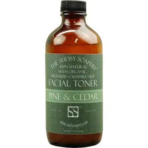 The Sudsy Soapery Pine & Cedar perfume bottle