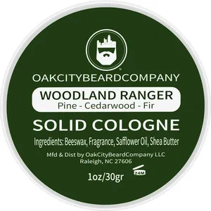 Oak City Beard Company Woodland Ranger perfume bottle