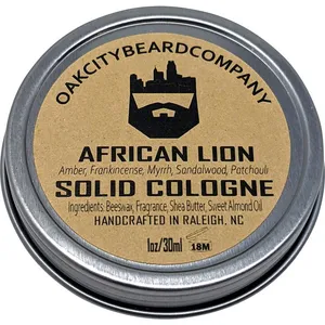 Oak City Beard Company African Lion perfume bottle