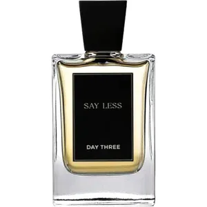 Day Three Fragrances Say Less perfume bottle
