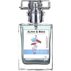 Alphy & Becs Blue Lotus perfume bottle