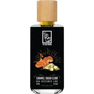 The Dua Brand Caramel Sugar Elixir perfume bottle