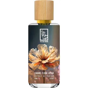 The Dua Brand Caramel Floral Affair perfume bottle