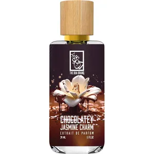 The Dua Brand Chocolatey Jasmine Charm perfume bottle