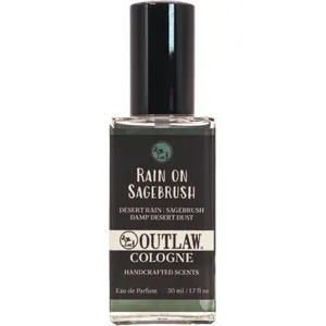 Outlaw Soaps Rain on Sagebrush perfume bottle