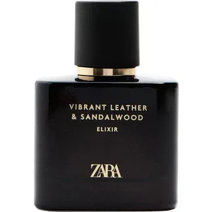 Zara Vibrant Leather & Sandalwood Elixir perfume bottle