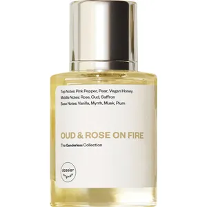 Dossier Oud & Rose on Fire perfume bottle