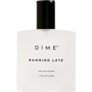 DIME Running Late perfume bottle
