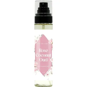 Dirty Soul Soap Co. Rose Coconut Oud perfume bottle