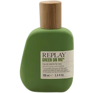 Replay Green on Me for Man perfume bottle