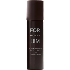Zara For Him Red Edition All-Over Body Spray (Eau de Cologne) perfume bottle
