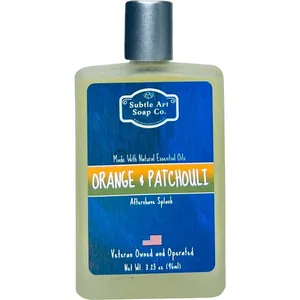 Subtle Art Soap Co. Orange & Patchouli perfume bottle