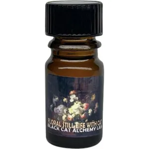 Black Phoenix Alchemy Lab Floral Still Life With Cat perfume bottle