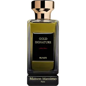 Maison Massimo Gold Signature perfume bottle