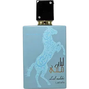 Lattafa Lail Maleki Moroccan Blue parfüm şişesi