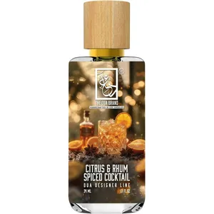 The Dua Brand Citrus & Rhum Spiced Cocktail perfume bottle