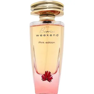 Fragrance World Berries Weekend Pink perfume bottle