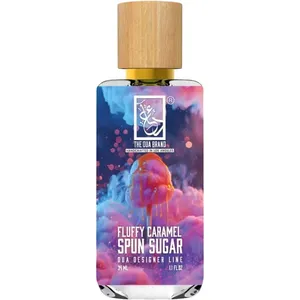 The Dua Brand Fluffy Caramel Spun Sugar perfume bottle