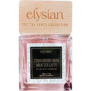 Elysian Strawberry Rose Milk Tea Latte perfume bottle
