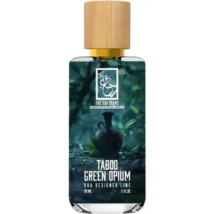 The Dua Brand Taboo Green Opium perfume bottle