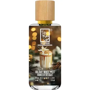 The Dua Brand Holiday White Milk Vanilla Delight perfume bottle