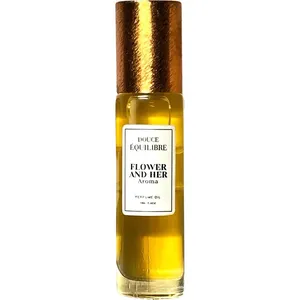 Douce Équilibre Flower and Her perfume bottle