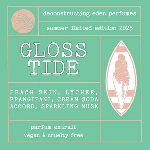 Deconstructing Eden Gloss Tide perfume bottle