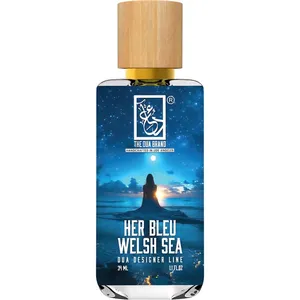 The Dua Brand Her Bleu Welsh Sea perfume bottle