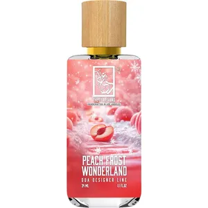 The Dua Brand Peach Frost Wonderland perfume bottle