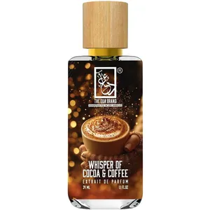 The Dua Brand Whisper of Cocoa & Coffee perfume bottle