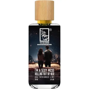 The Dua Brand I'm a Sexy Mess Rolling out of Bed perfume bottle