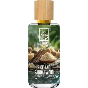 The Dua Brand Rice and Sandalwood perfume bottle