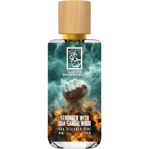 The Dua Brand Stronger with Dua Sandalwood perfume bottle